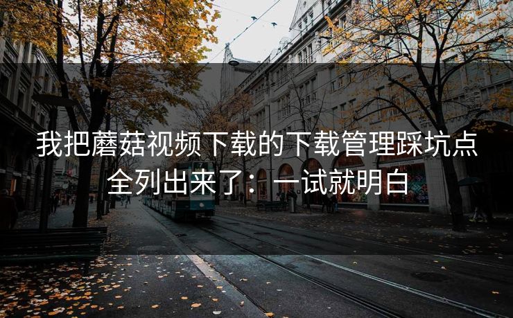 我把蘑菇视频下载的下载管理踩坑点全列出来了：一试就明白-第1张图片-蘑菇影视官网 - 热门影视短视频一站式平台
