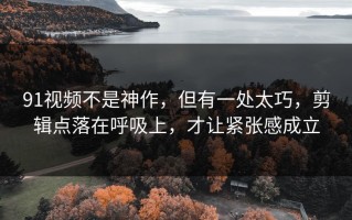 91视频不是神作，但有一处太巧，剪辑点落在呼吸上，才让紧张感成立
