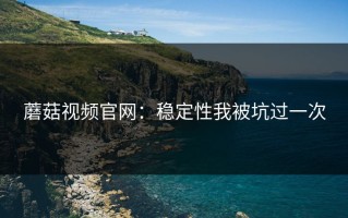 蘑菇视频官网：稳定性我被坑过一次