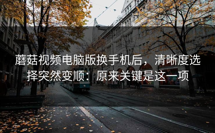 蘑菇视频电脑版换手机后，清晰度选择突然变顺：原来关键是这一项-第1张图片-蘑菇影视官网 - 热门影视短视频一站式平台
