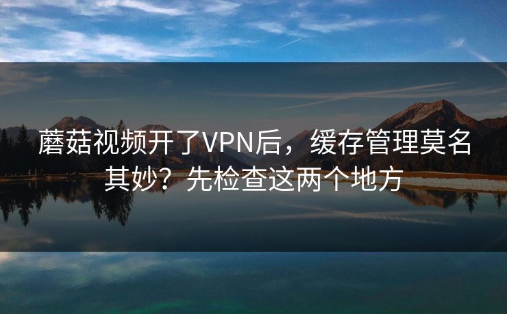 蘑菇视频开了VPN后,缓存管理莫名其妙?先检查这两个地方-第1张图片-蘑菇影视官网 - 热门影视短视频一站式平台 蘑菇视频开了VPN后,缓存管理莫名其妙?先检查这两个地方-第1张图片-蘑菇影视官网 - 热门影视短视频一站式平台