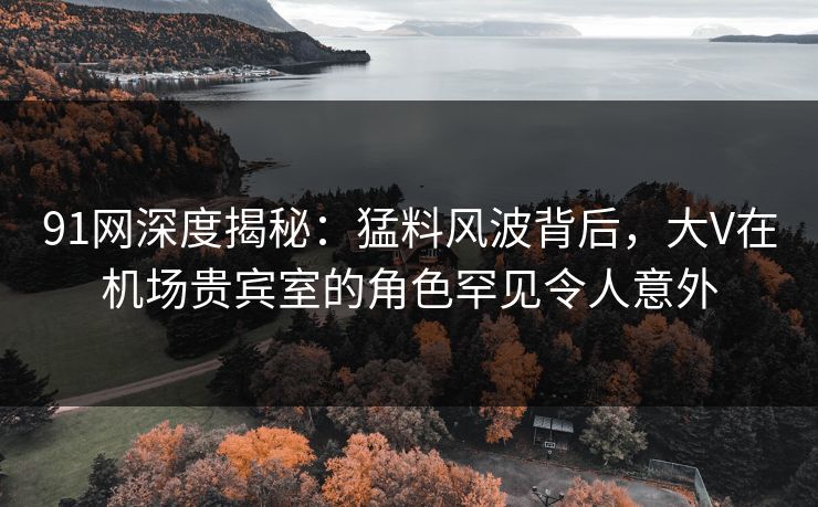 91网深度揭秘:猛料风波背后,大V在机场贵宾室的角色罕见令人意外-第1张图片-蘑菇影视官网 - 热门影视短视频一站式平台 91网深度揭秘:猛料风波背后,大V在机场贵宾室的角色罕见令人意外-第1张图片-蘑菇影视官网 - 热门影视短视频一站式平台